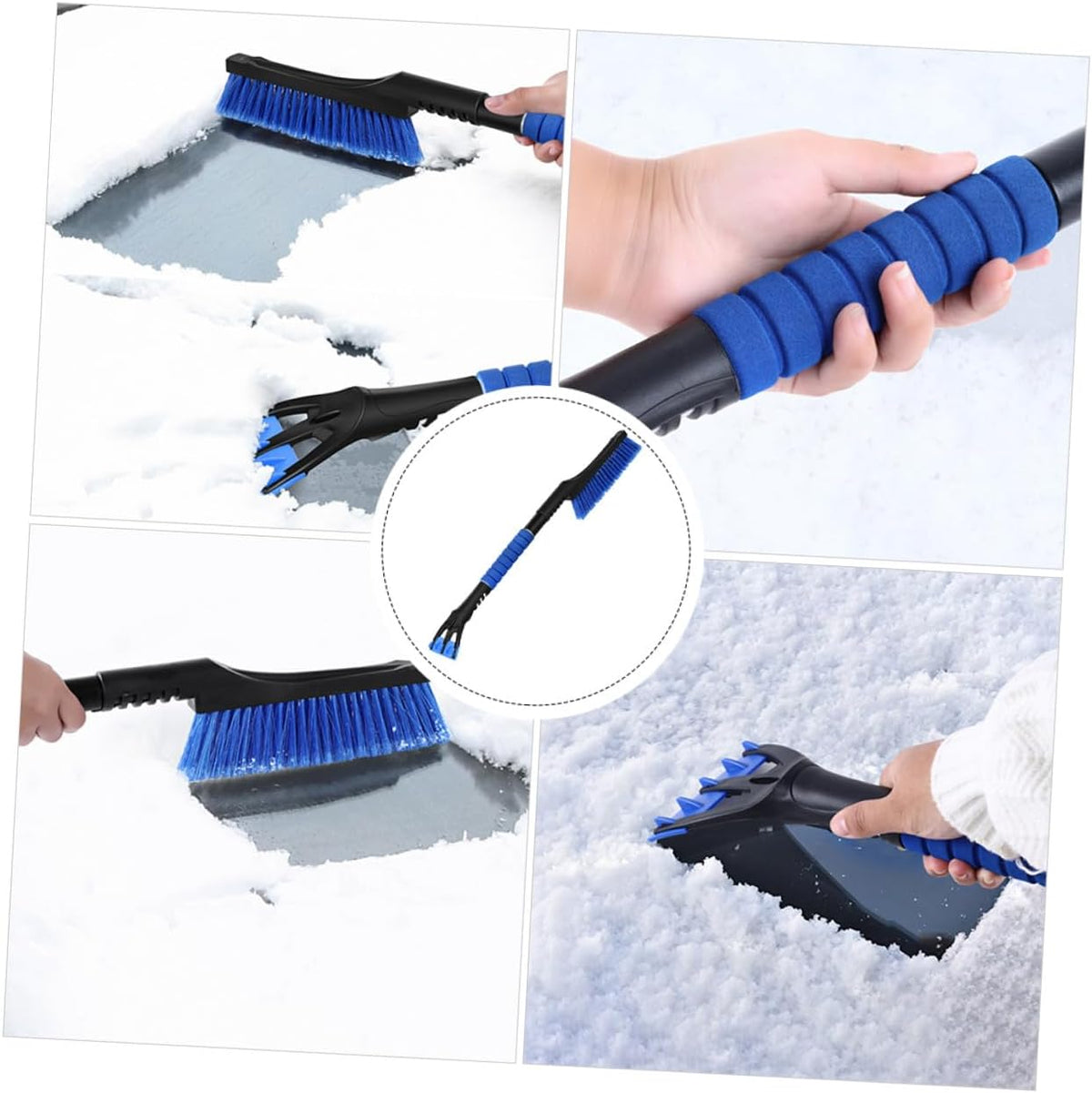 Snow Brush Detachable Ice Scraper for 2 in 1 Car Windows