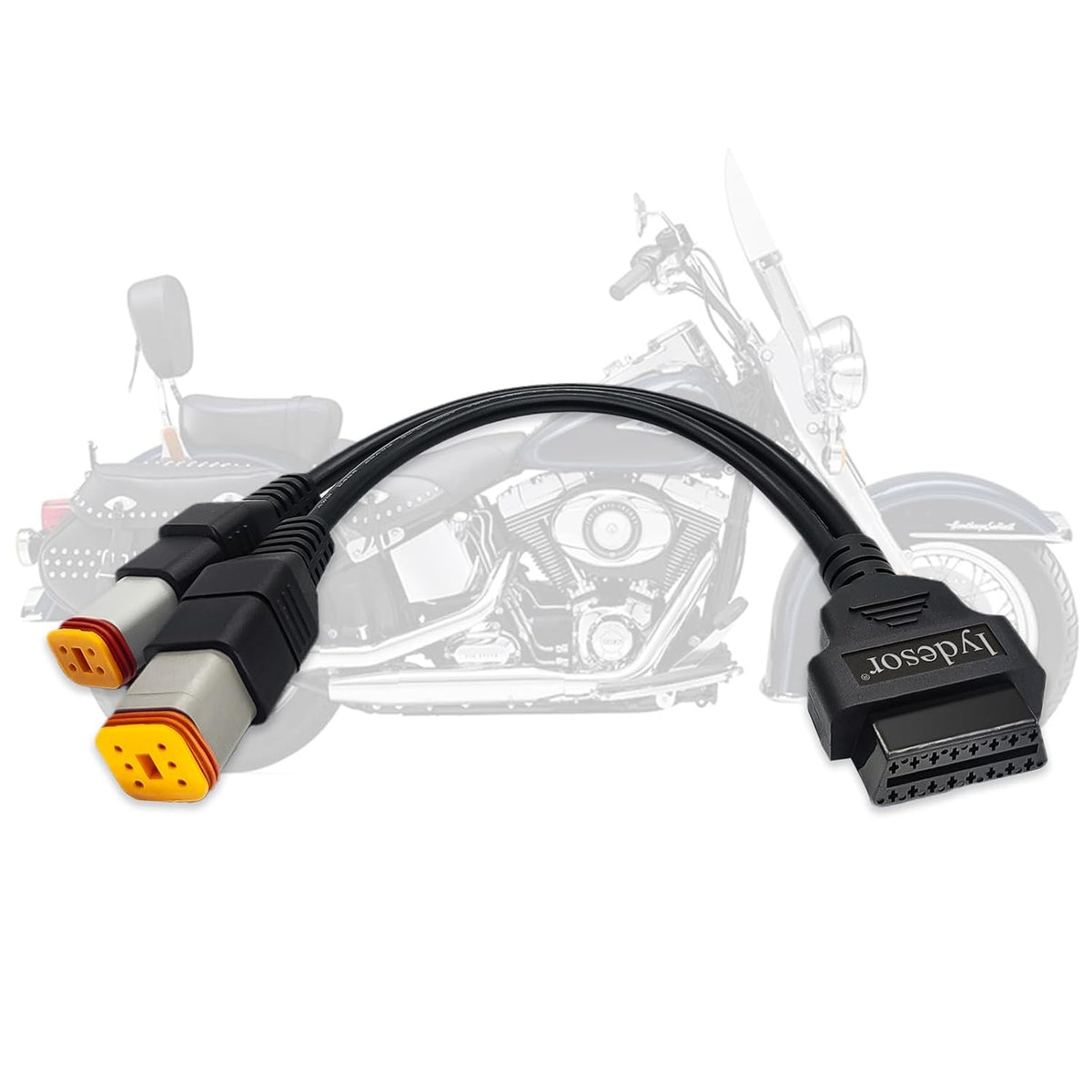 Obd2 Cable for Harley 4pin+6pin 2 in 1 Motorcycle OBD Adapter Cable
