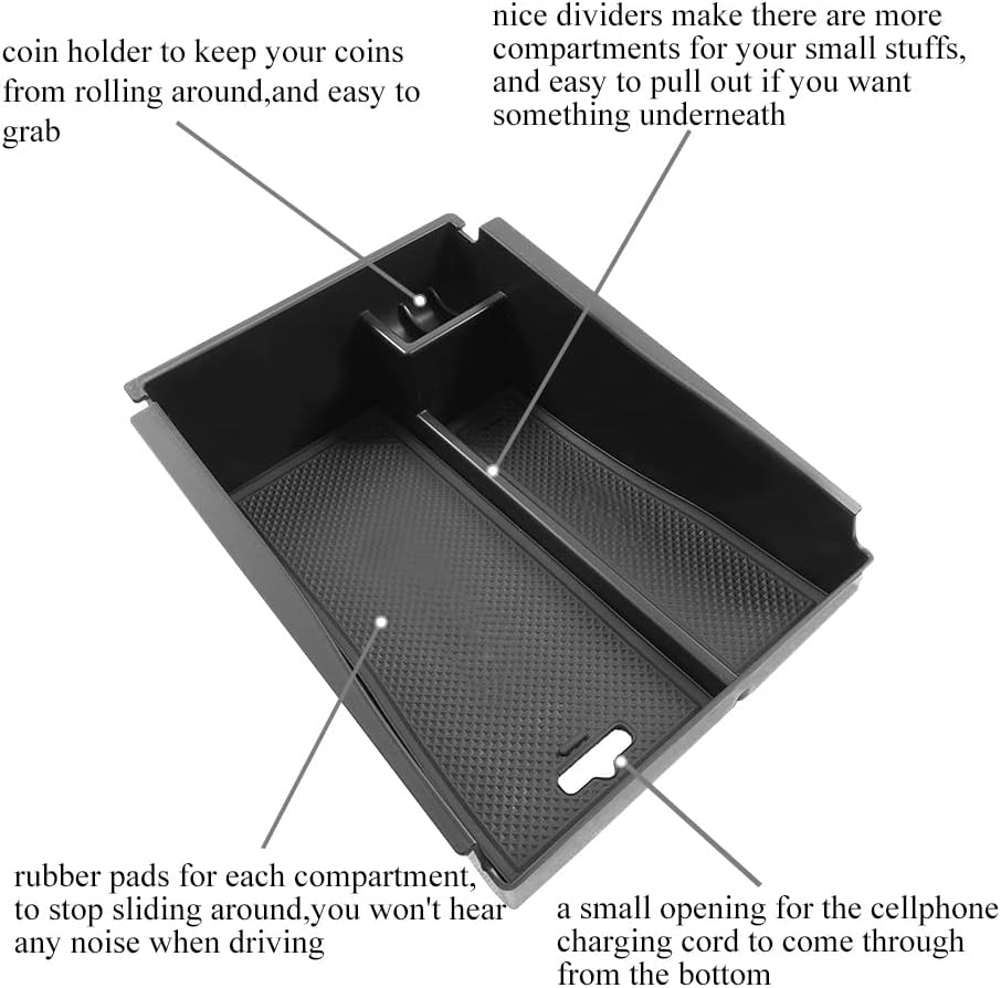 Center Console Armrest Storage Box Fit Hyundai Tucson 2016-2021