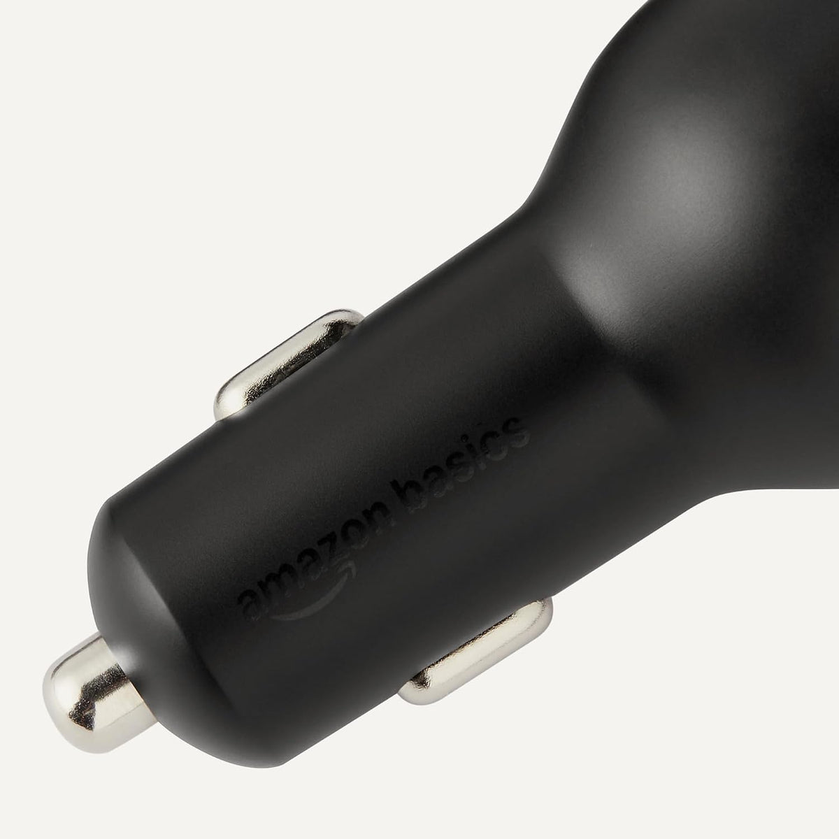 Amazon Basics USB-C Car Charger, 60W Fast Charging Automobile Cell Phone Adapter, Triple-Port (30W USB-C +30W Coiled USB-C Cable +18W USB-A), Compatible With iPhone, Samsung, iPad & MacBook Air, Black