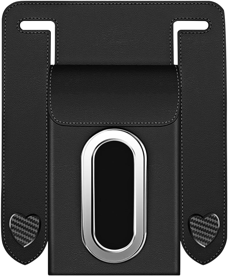 Car Tissue Holder, Multifunctional Vehicle Seat Back Hanging Tissue Box with Storage Hook, Automotive Interior Backseat Napkin Organizer, Universal for SUV Automobile Truck (Black)