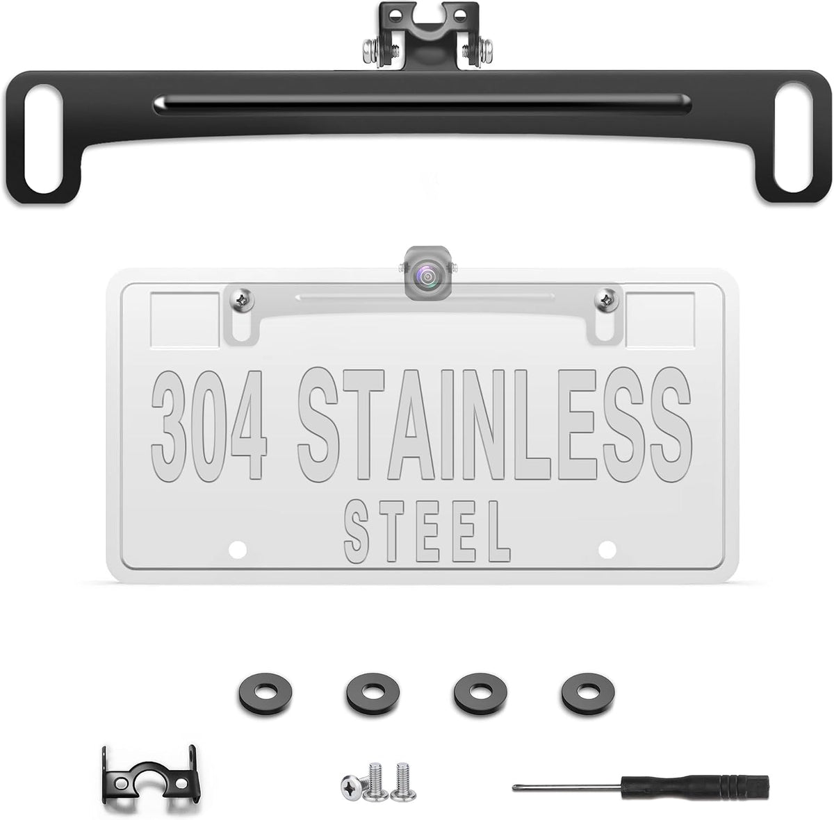 Pixelman Universal Car Rear View Camera License Plate Bracket