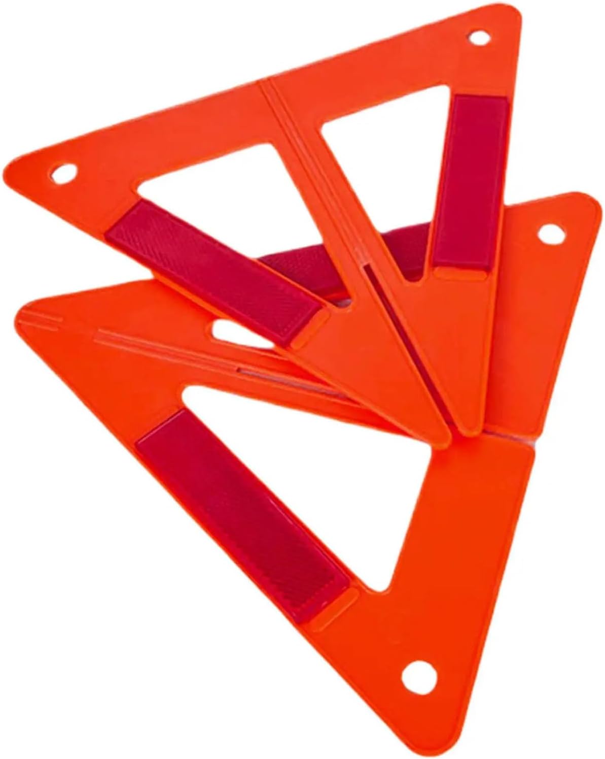 High Visibility Reflective Triangle Warning Sign Foldable for Car Truck Emergencies Roadside