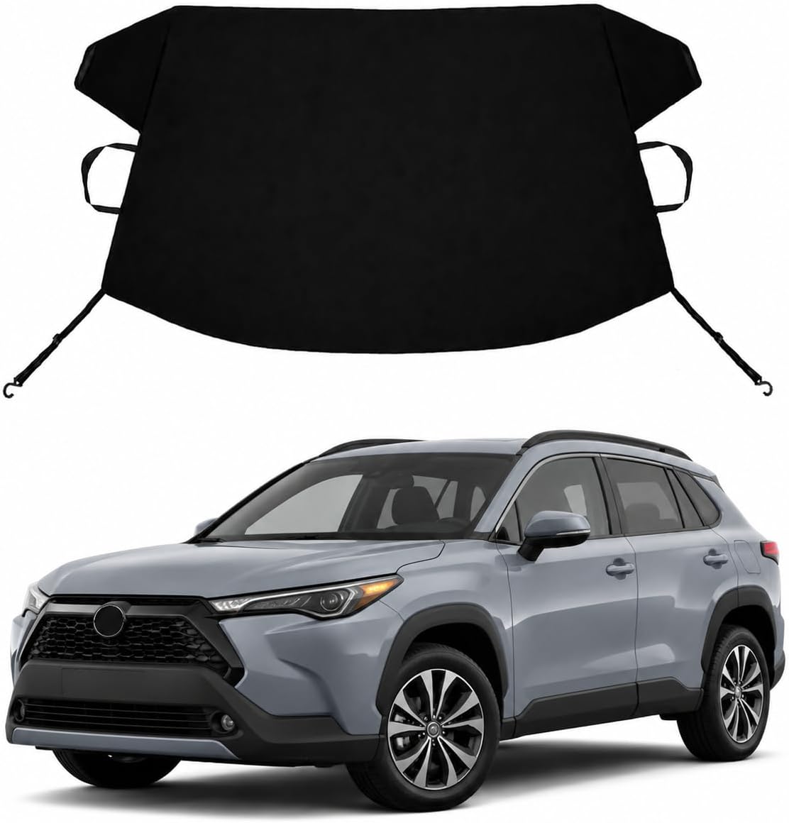 Corolla Custom Windshield Cover for Ice and Snow for to-yo-ta Corolla Windshield Snow Cover 600D Shade Blocks Winter Frost Hail Protector Car Accessories