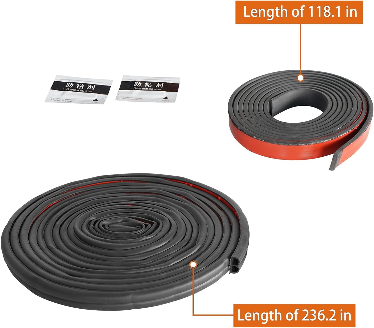 Hooke Road Hardtop Freedom Panel Seal Kit Weather Stripping for 2007-2026 Jeep Wrangler JK JL Gladiator JT, Roof Top Drip Strip Leak Fix Wind Noise Fix Kit