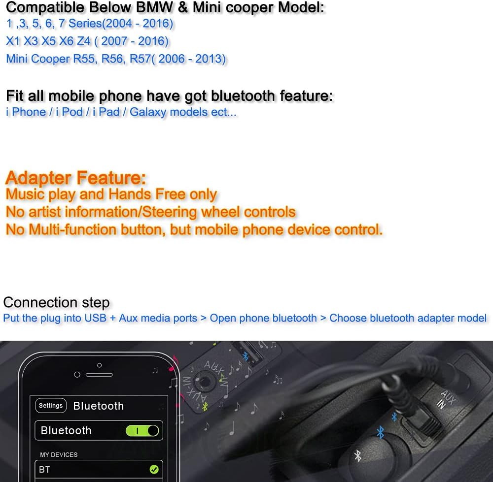 Music Adapter for Car Apple Android Phone AMI Interface Cable