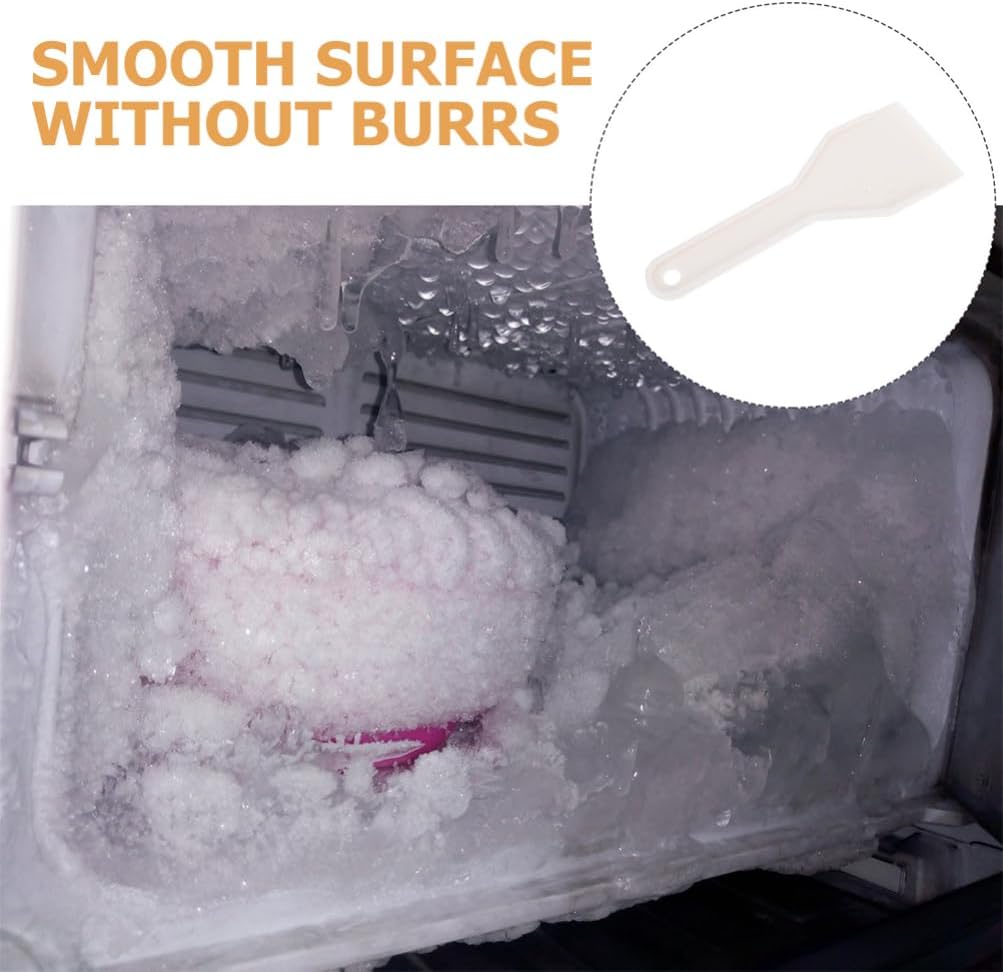 Alipis 3-pack Refrigerator Scraper Freezer Frost Shovel Ice Removing Spatula for Fridge Cleaning 6.10 X 2.16 in Smooth Edge Kitchen and Car Windshield Ice Removal