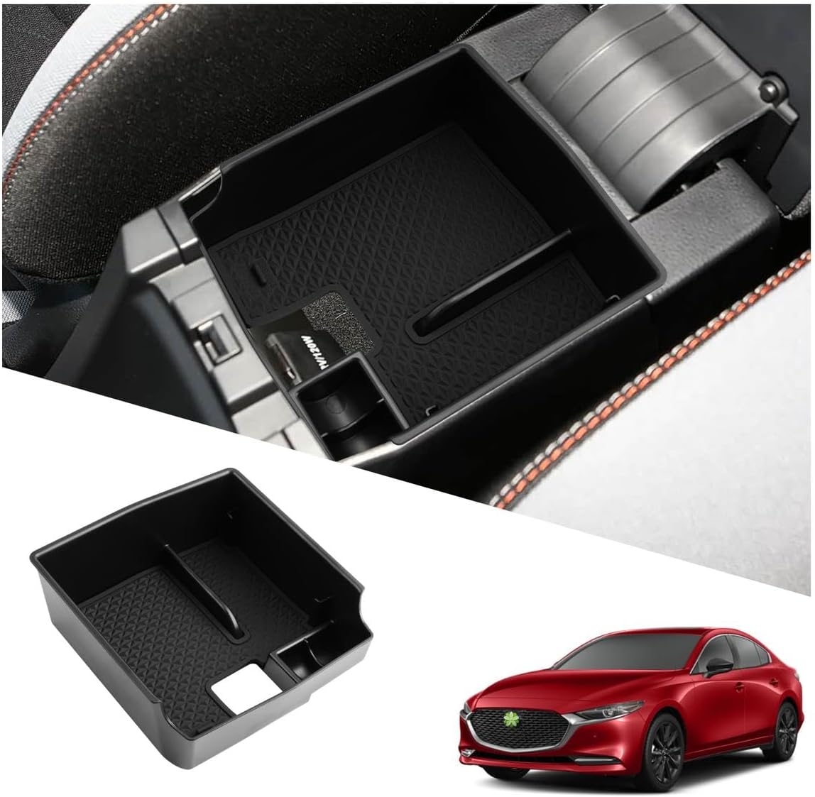Ruiya 2026 2027 Corolla/Corolla Cross Center Console Organizer for 2026 Toyota Corolla Accessories ABS Armrest Glove Tray Compatible with 2019-2027 Toyota Corolla & 2022-2027 Toyota Corolla Cross