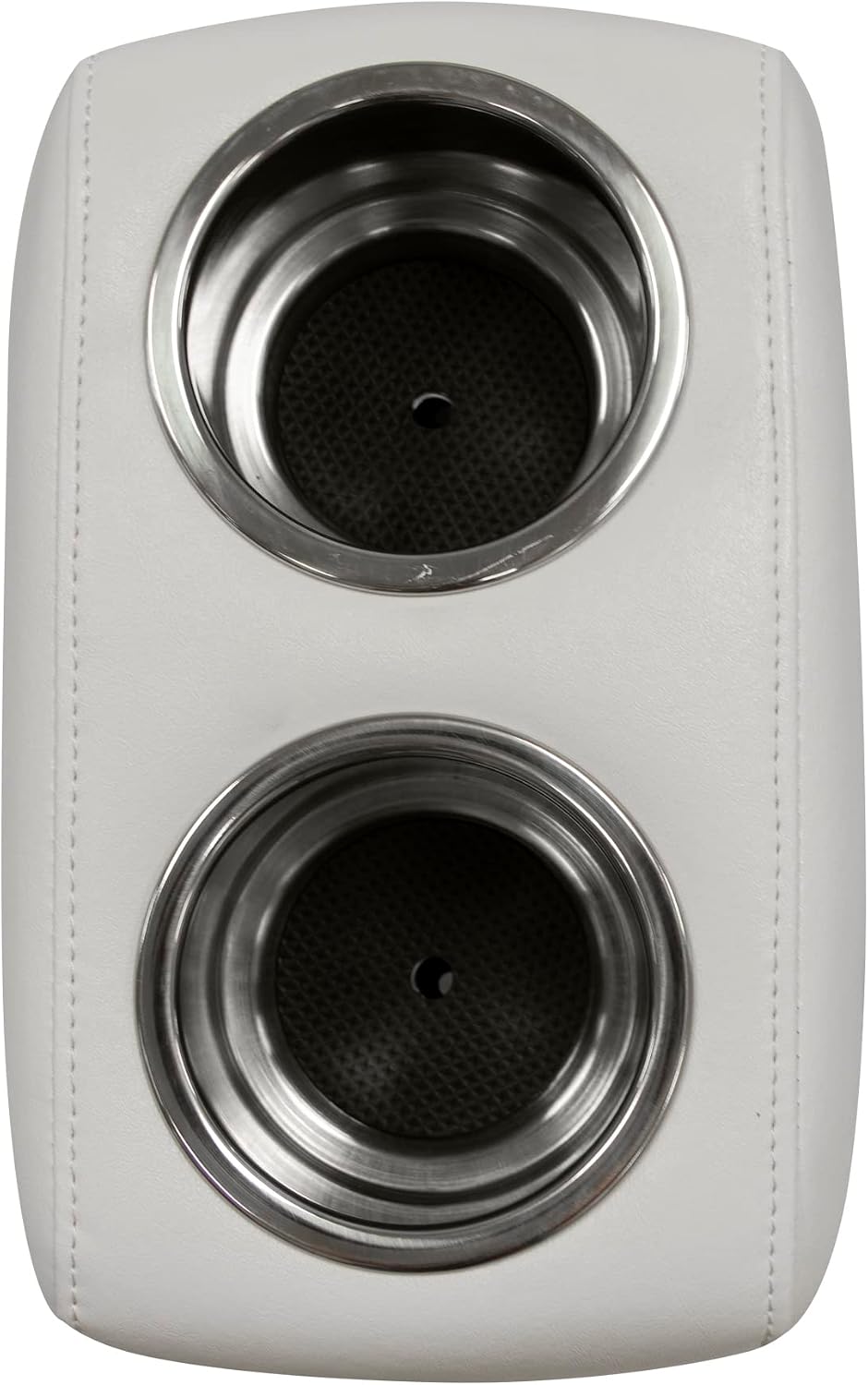 Wise 3059-784 Pontoon Double Drink Holder with Stainless Steel Cup Holders, White