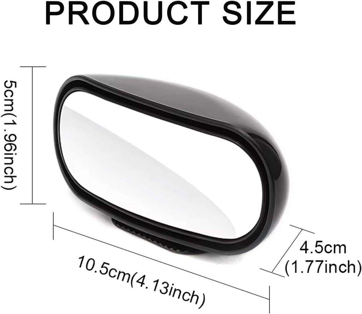360 ° HD Blind Spot Car Mirror 2Pcs Blind Spot Car Rearview Stick on Mirror