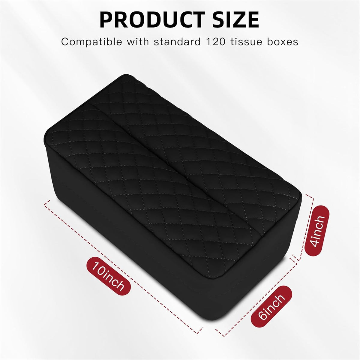 Car Tissue Holder for Sun Visor, Leather Large Capacity Napkin Case Box