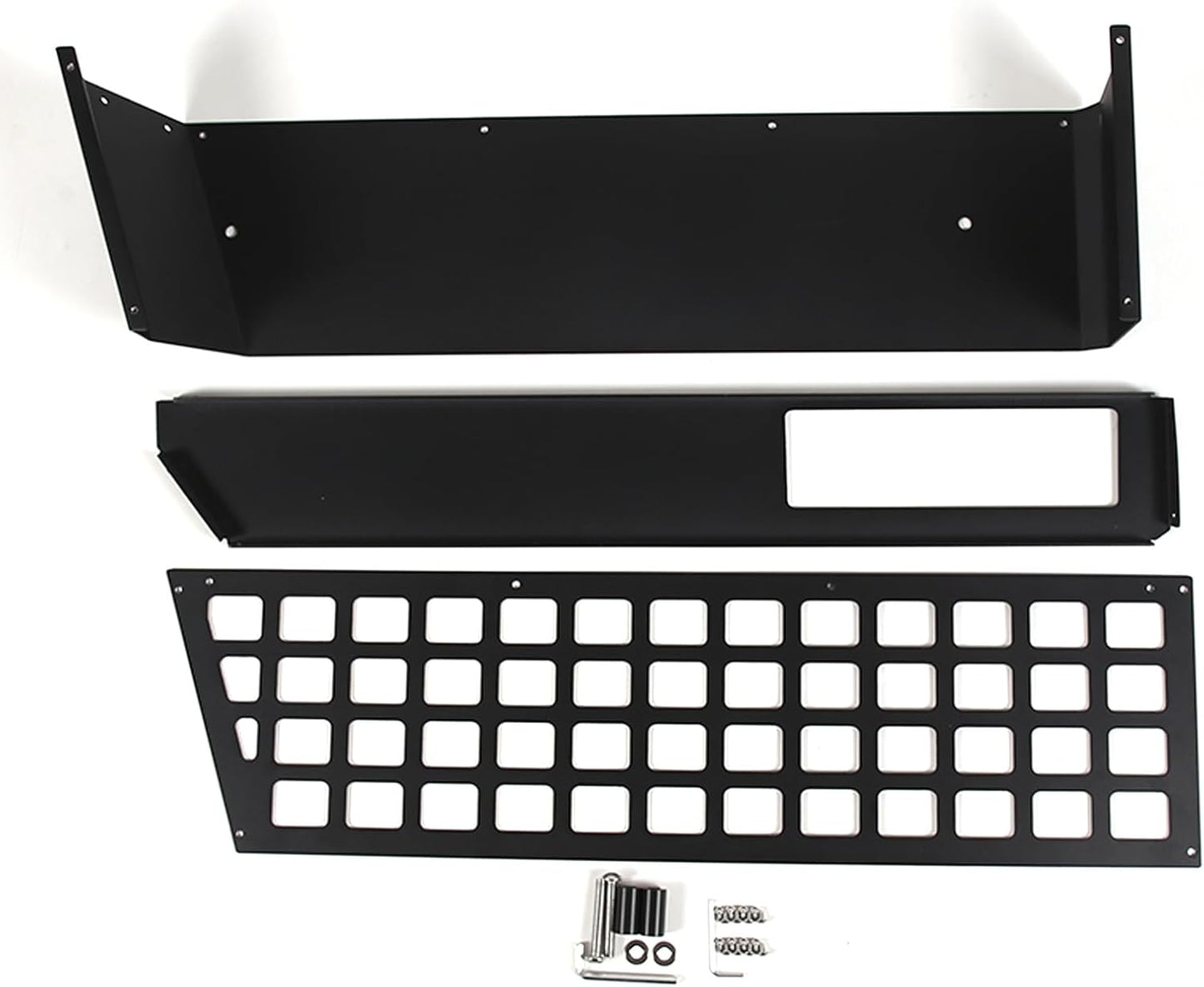 Car Trunk Organizer Compatible with Ineos Grenadier 2020-2024 Aluminum Alloy Black Multifunction Trunk Side Shelf Interior Luggage Storage Rear Organizer Tray Basket (Left)