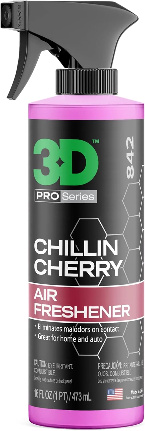 3D Water Based Odor Eliminator | Made in USA | All Natural | No Harmful Chemicals |Air Freshener (New Car Scent)