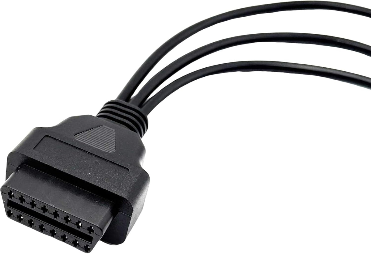 1 Pcs 3 in 1 OBD2 Diagnostic Cable 16 Pin OBD2 Adapter to 3/4/6 Pin Cable Scanner Tool Compatible with Yamaha Moto Guzzi Piaggio Vespa KTM Honda Motorcycle