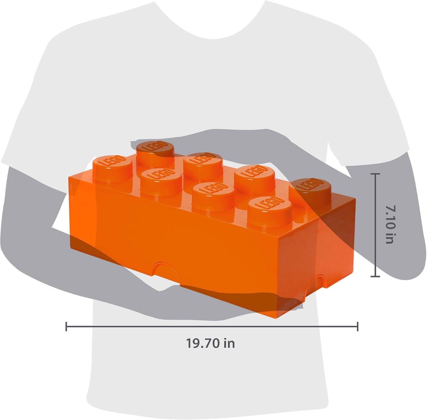 Room Copenhagen 8 LEGO Brick Box, Bright Orange (40040660)