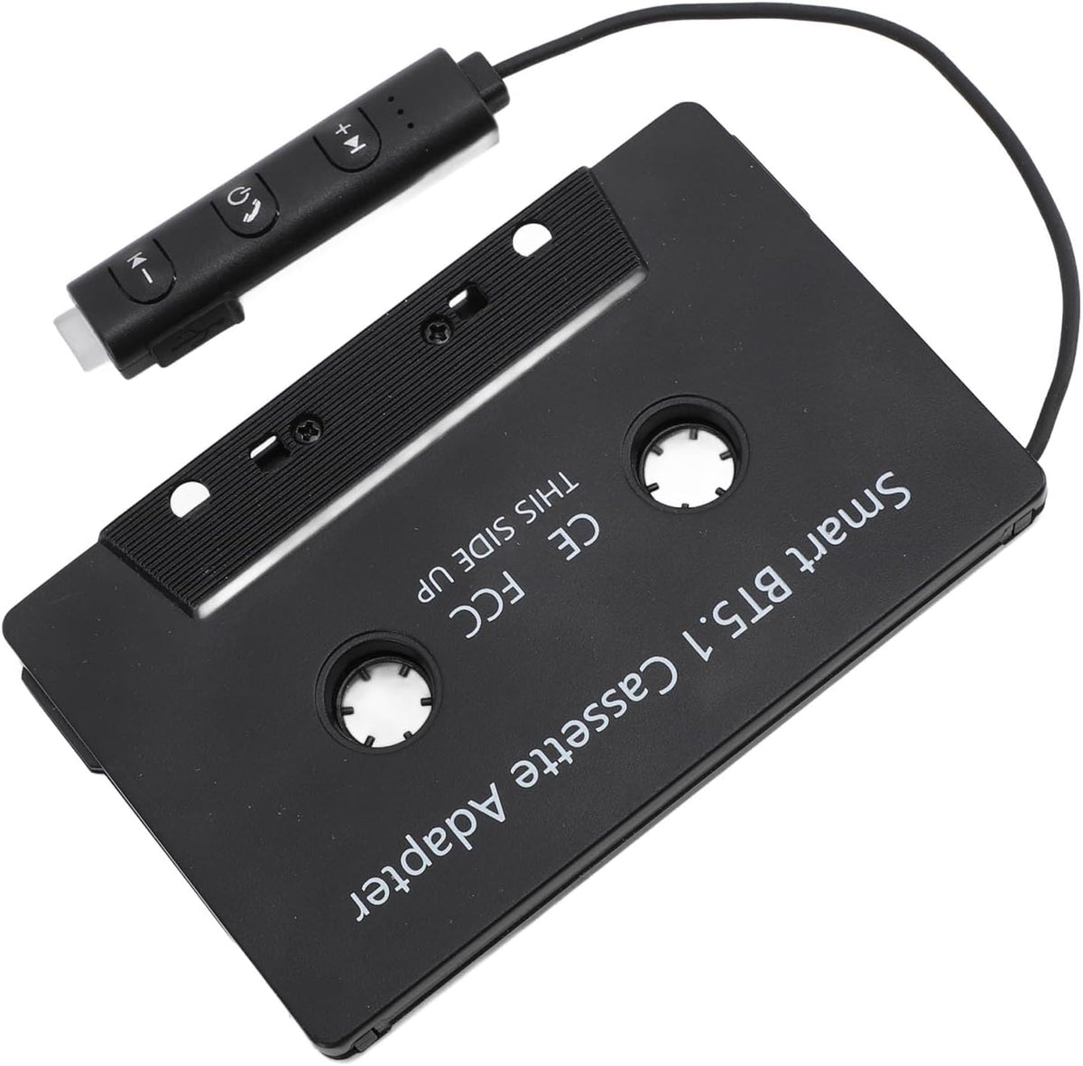 Bluetooth Cassette Adapter BT5.1 Wireless Tape to Aux Adapter, Low Power Alert External Charging Music Streaming for Cars Trucks with Cassette Player
