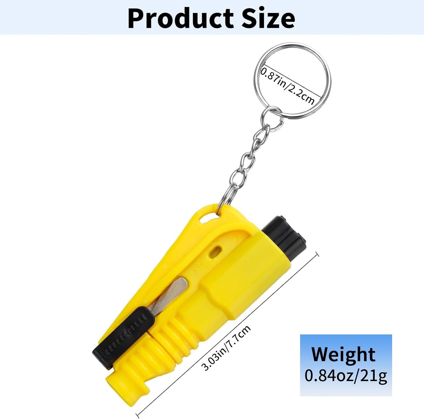 LECART 16 Pcs Car Escape Tools with Seatbelt Cutter Wimdow Breaker Whistle Keychain 3 in 1 Design Emergency Vehicle Safety Tool Must Have for Car Owner