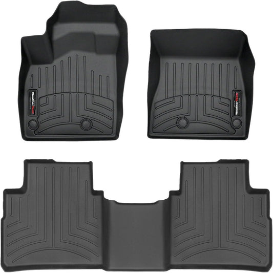WeatherTech Custom Fit FloorLiners for Nissan Rogue - 1st & 2nd Row (4417701-4416442), Black