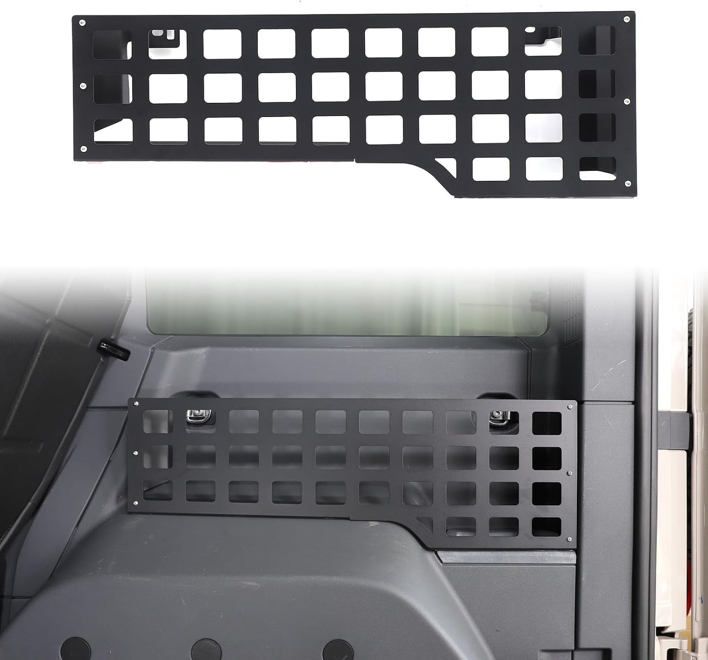 Rear Cargo Rack Trunk Modular Panel Organizers Shelves Compatible with INEOS Grenadier 2022-2025 Trunk Side Molle Storage Rack Basket System Luggage Storage (Right)