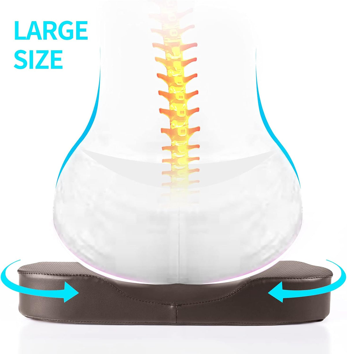 Car Seat Cushion, Comfort Memory Foam Seat Cushion for Driving