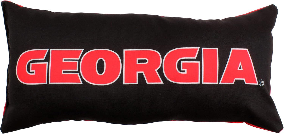College Covers Everything Comfy Georgia Bulldogs 2 Sided Bolster Small Travel Pillow Decorative Pillow 16 x 6