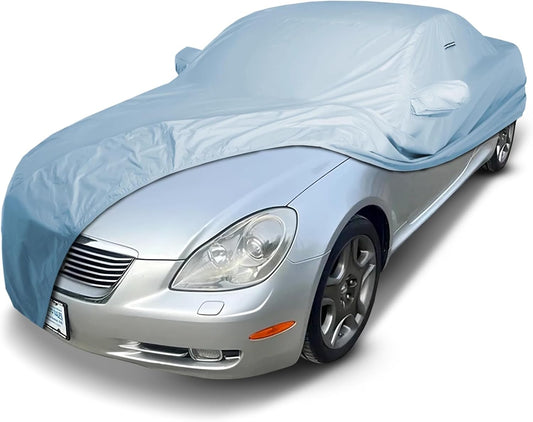 iCarCover Premium Car Cover for 2002-2010 Lexus SC430 Heavy Duty Waterproof All-Weather Automobiles Custom Fit Indoor Outdoor UV Snow Protection Covers with Straps and Bag