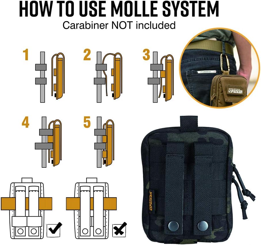 EXCELLENT ELITE SPANKER Molle Admin Pouch Military Utility Tool Pouch