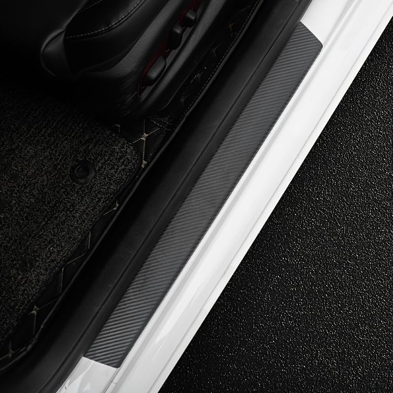 5 Pcs Car Door Sill Protector for Toyota Camry 2018-2023 2024, Automotive Entry Guard Vehicle Threshold Protection Strip Scuff Plate Cover Trim Film