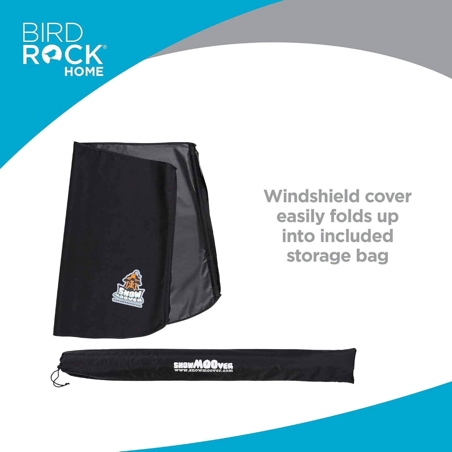 BIRDROCK HOME Car Windshield and Side Mirrors Cover for Ice and Snow | All-Weather Protection | PVC Coated Polyester | Fits Cars, SUVs, Small Trucks | Quick Install | Includes Storage Bag | 61" x 41"