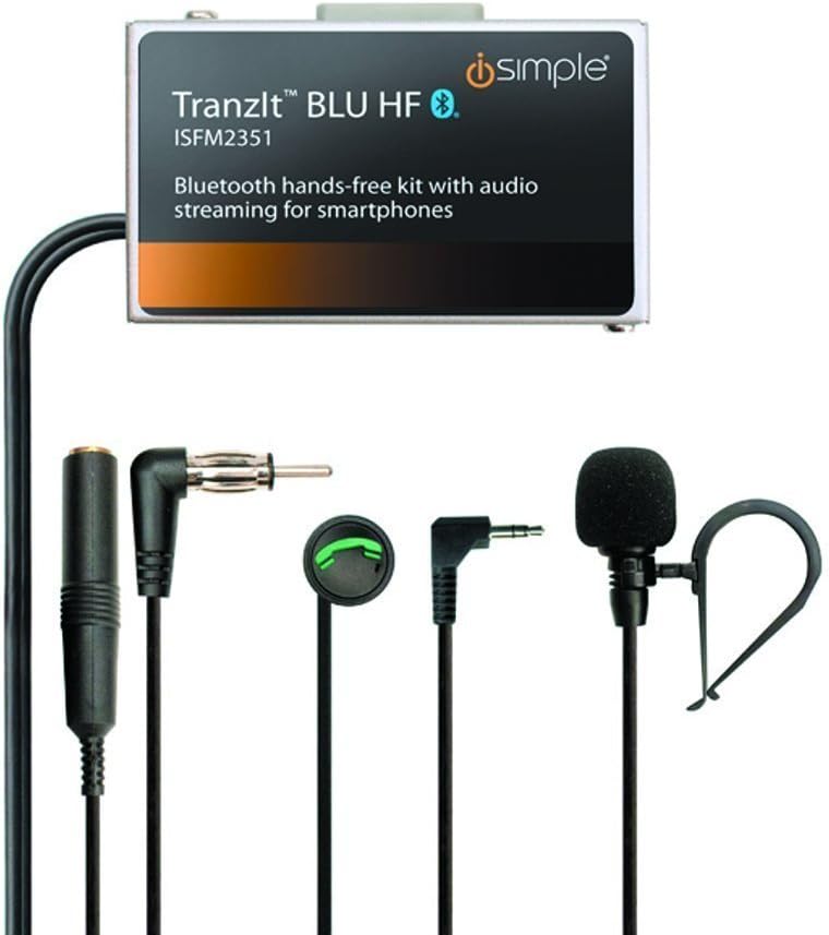 Hands-Free Calling and Music Streaming Kit with Control Button for Smartphones - Frustration-Free Packaging - Black