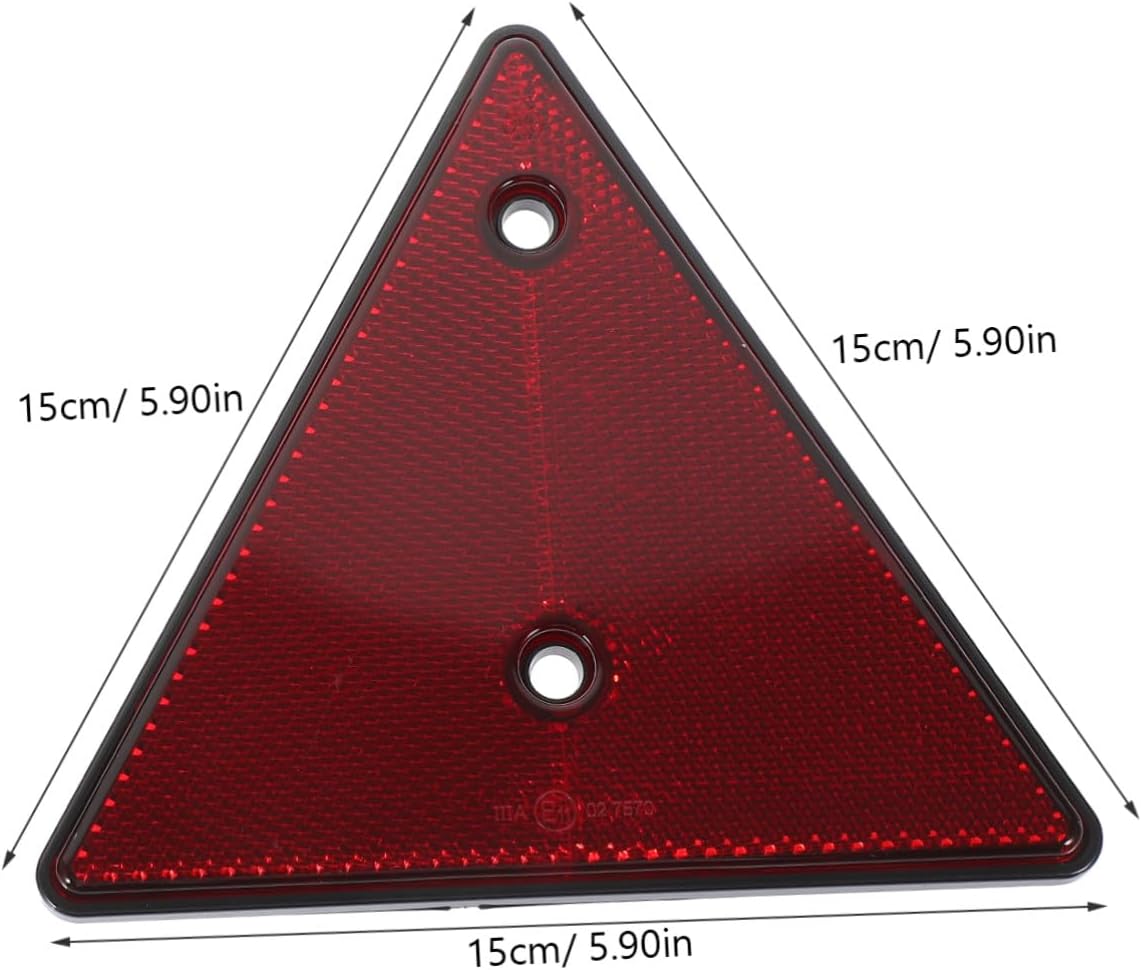 Reflective Warning Triangle Signs 2pcs PVC Road Safety Signs