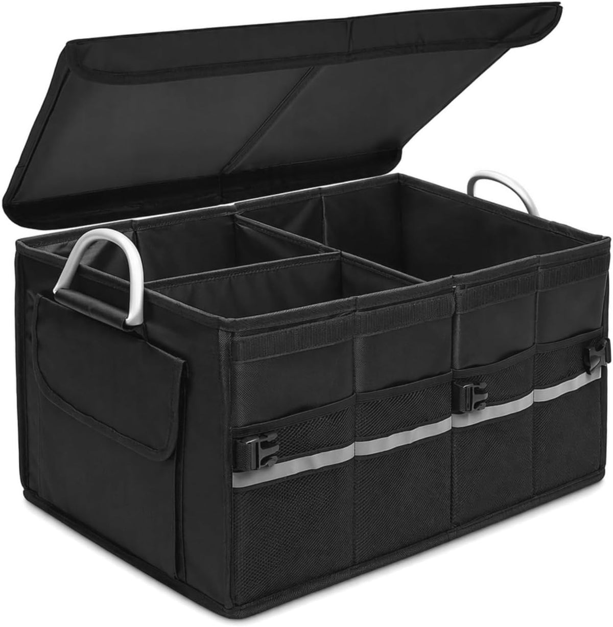 Trunk Organizer With Lid For SUV Car Trunk Foldable Oxford Storage