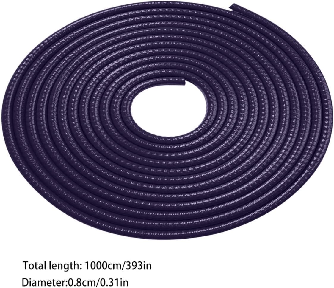 SEWACC Purple Car Door Edge Protector Rubber Door Edge Guard Trim Strip for Scratch Prevention Door Sills Hatches and Panels Car Door Protector Guards for Easy Install