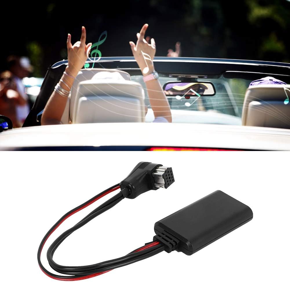 Car Bluetooth Adapter, Black ABS Bluetooth AUX Adapter Car Audio Stereo Module Stereo Jack Adapter Replacement Bluetooth Adapter Fit for Pioneer IP-BUS Input
