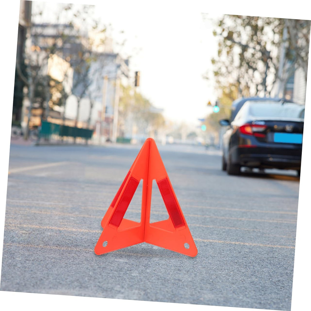 5pcs Foldable Car Reflective Warning Triangles for Parking Alerts