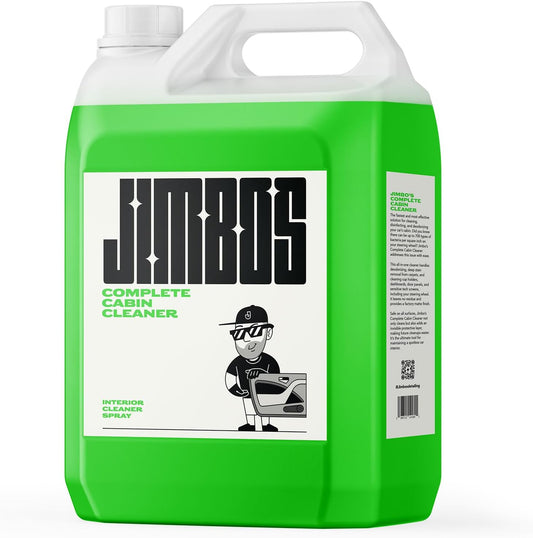 Jimbos COMPLETE CABIN CLEANER - Premium Car Interior Cleaner for Seats, Carpets, Upholstery, Dashboard, & More | All-Purpose Interior Detailer for Leather, Vinyl, and Fabric (128oz)