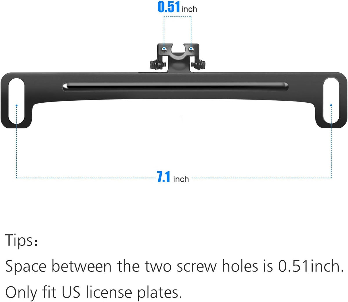 Pixelman Universal Car Rear View Camera License Plate Bracket