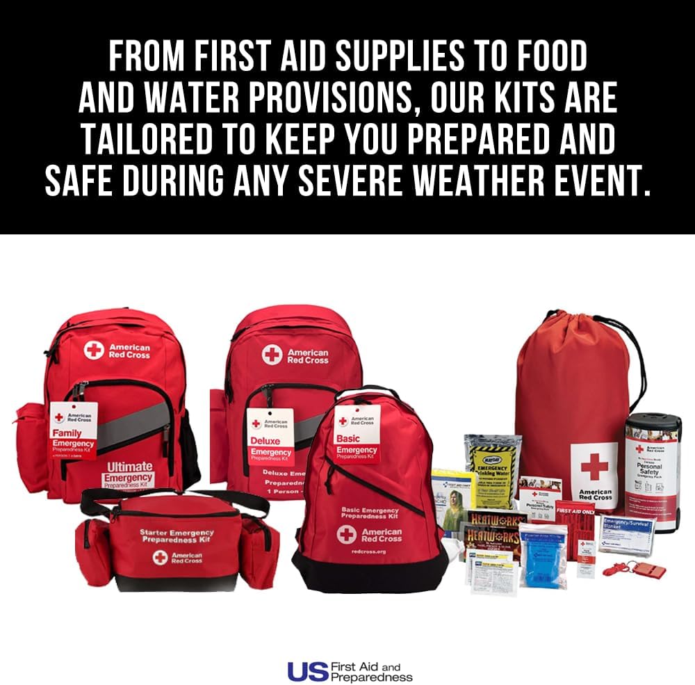 American Red Cross Officially Licensed Product, Emergency Response Pack, First Aid Essentials, Fully Stocked First Responder Kit