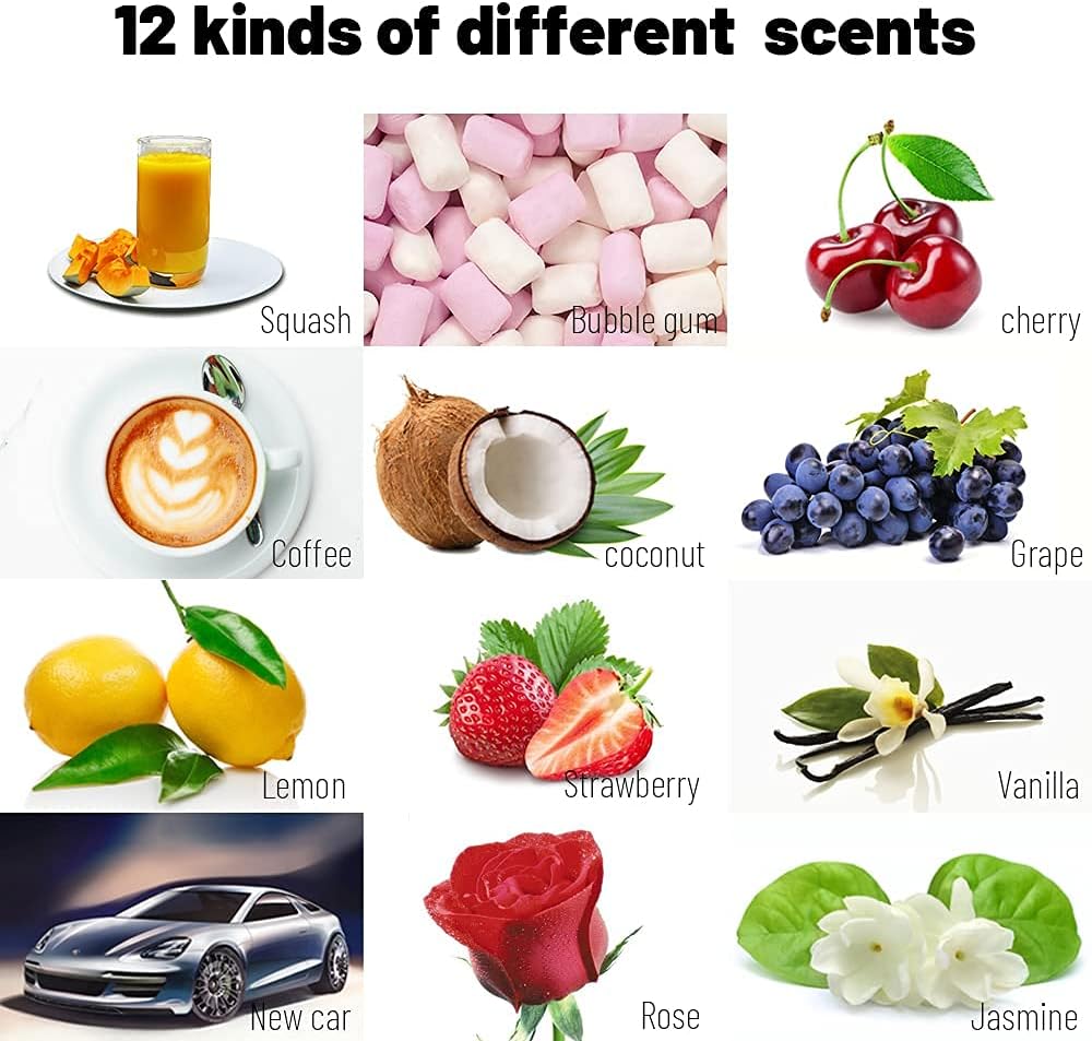 Car Air Freshener: Auto Deodorizer | Long-Lasting Smoke Smell Remover| 12 Different of Scents | Car Scent For Home | 1.5oz |12 pack
