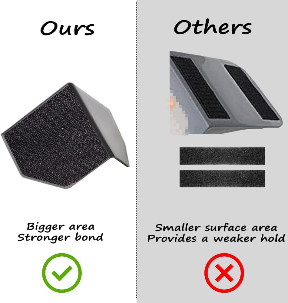 Fun&H Car Trunk Organizer Blocks, Hook & Loop Trunk Cargo Blocks, Trunk Divider to Hold Cargo in Place, Available to Wool Carpet for Car Truck SUV Van (3.9'')