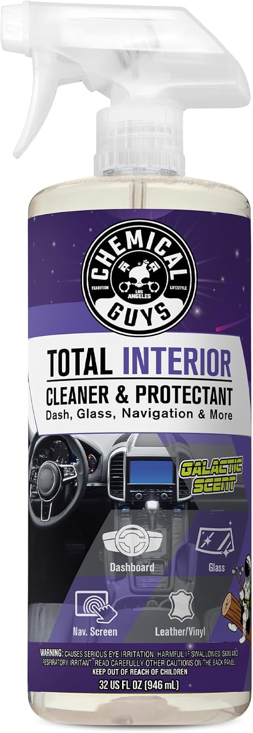 Chemical Guys Total Interior Cleaner & Protectant - 32 oz Galactic Scent All-in-One Car Interior Cleaner for Dash, Seats, Carpet, Glass, Vinyl, Leather, and Plastic - Cleans & Protects Every Surface