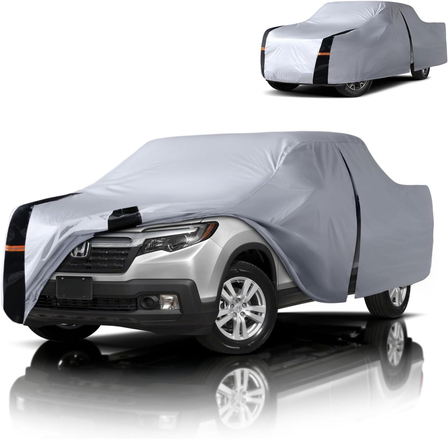 Toyota Tacoma Truck Cover Custom Fit 1995-2026 Access/Double Cab SB (5') with Door Zipper, 12 Layers Full Exterior Pickup Truck Cover Waterproof All Weather, Wind Dust Sun Protector.