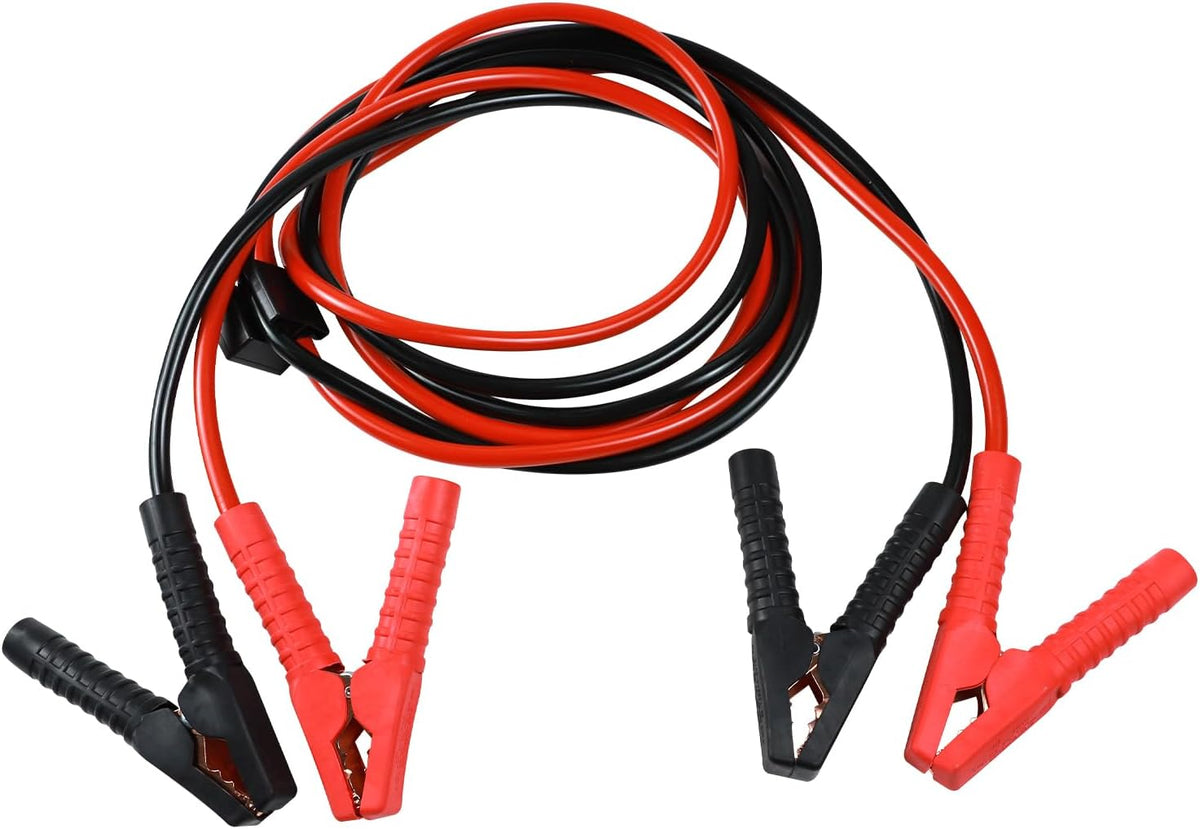 Wuyaoyao 2PCS Jumper Cables for Car Battery, 2000A 10Feet Battery Jumper Cables with Carrying Bag & Alligator Clips, Automotive Booster Cable for Jump Starting Dead or Weak Batteries (10 ft)