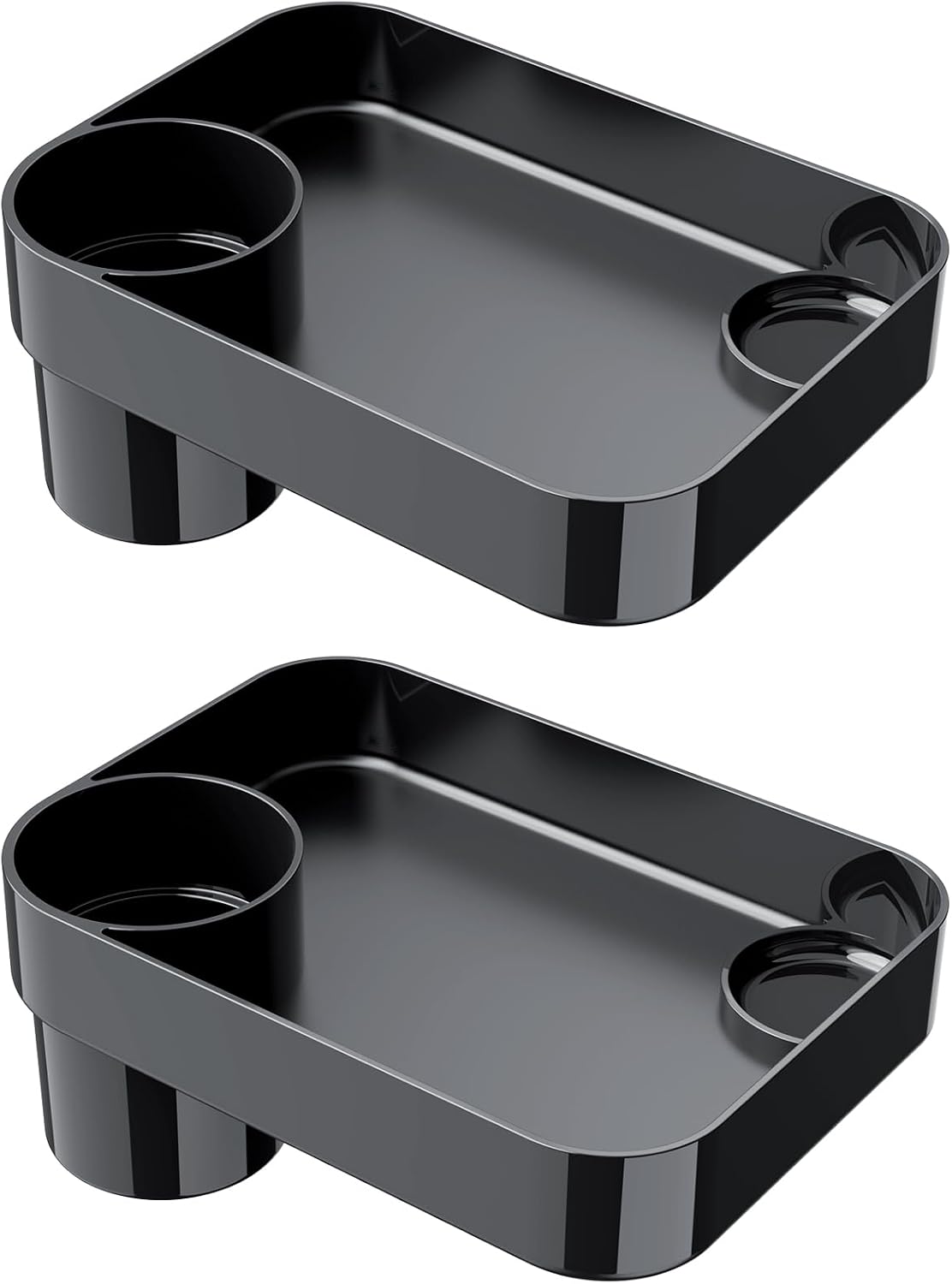 Car Seat Cup Holder Snack Tray for Kids, Reduces Mess, Detachable Large Base & Adjustable Ring, Carseat Tray for Toddler, Car Seat Food Tray Eating Table for Kids Travel Road Trip Essentials