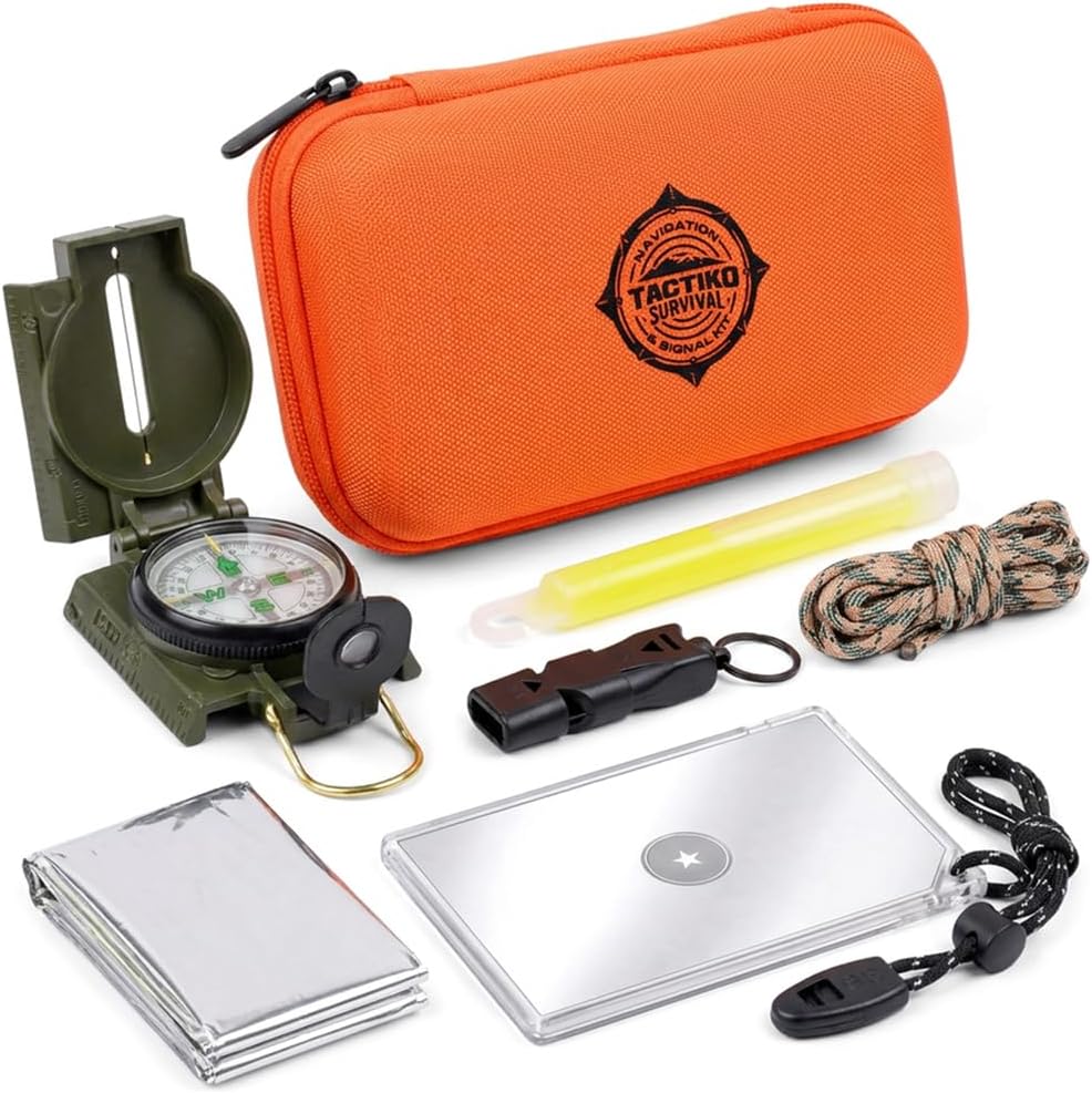 Tactiko Survival 6-in-1 Signal Kit - Compact Emergency Outdoor Essentials