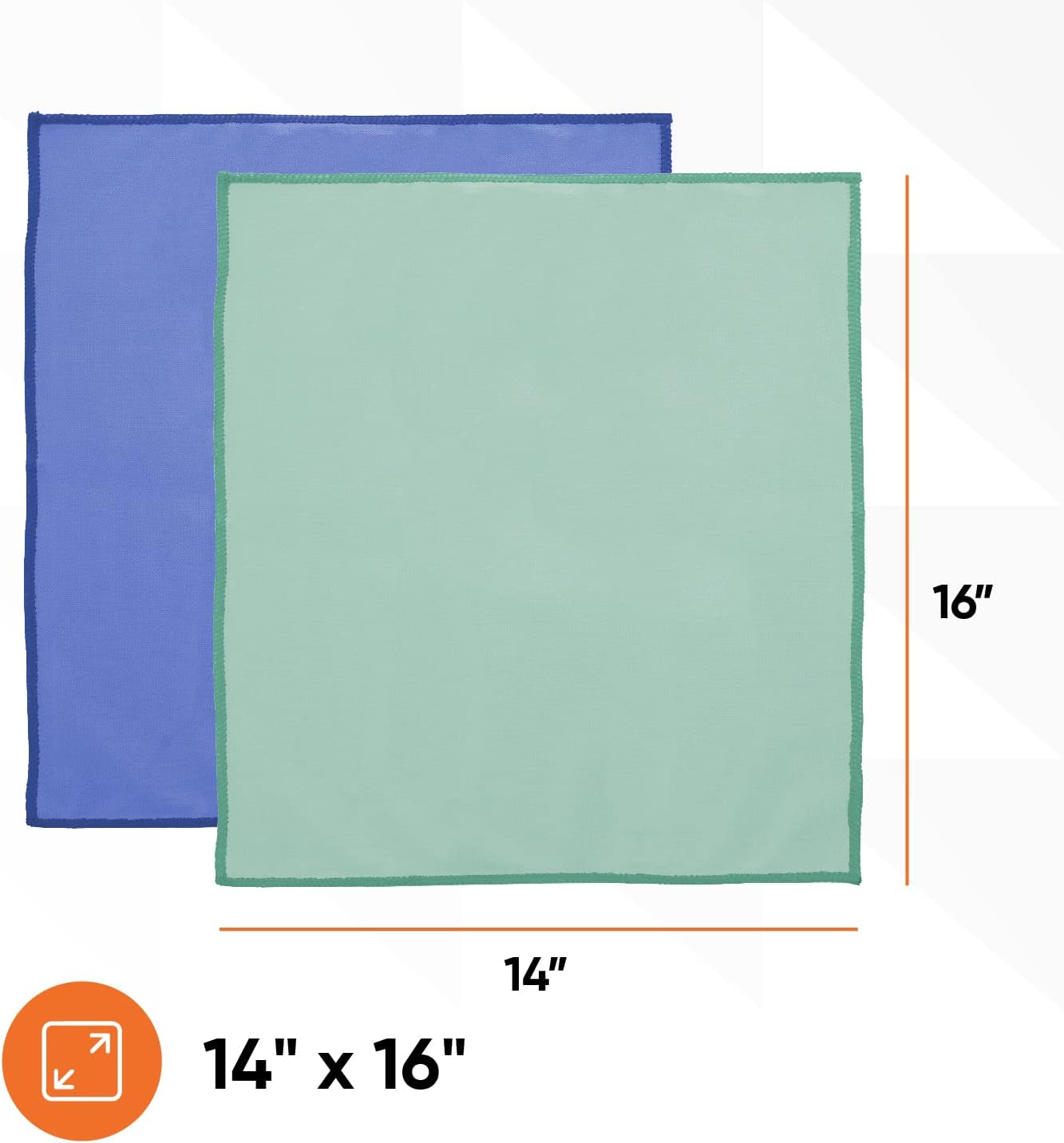 Superio Microfiber Window Cleaning Cloth, Mirror & Glass Miracle Cloth Lint & Streak Free, Washable, Large Eco-Friendly for Cars, Tv Screens, Glasses, Cleans with Plain Water (14x16), 8 Pack