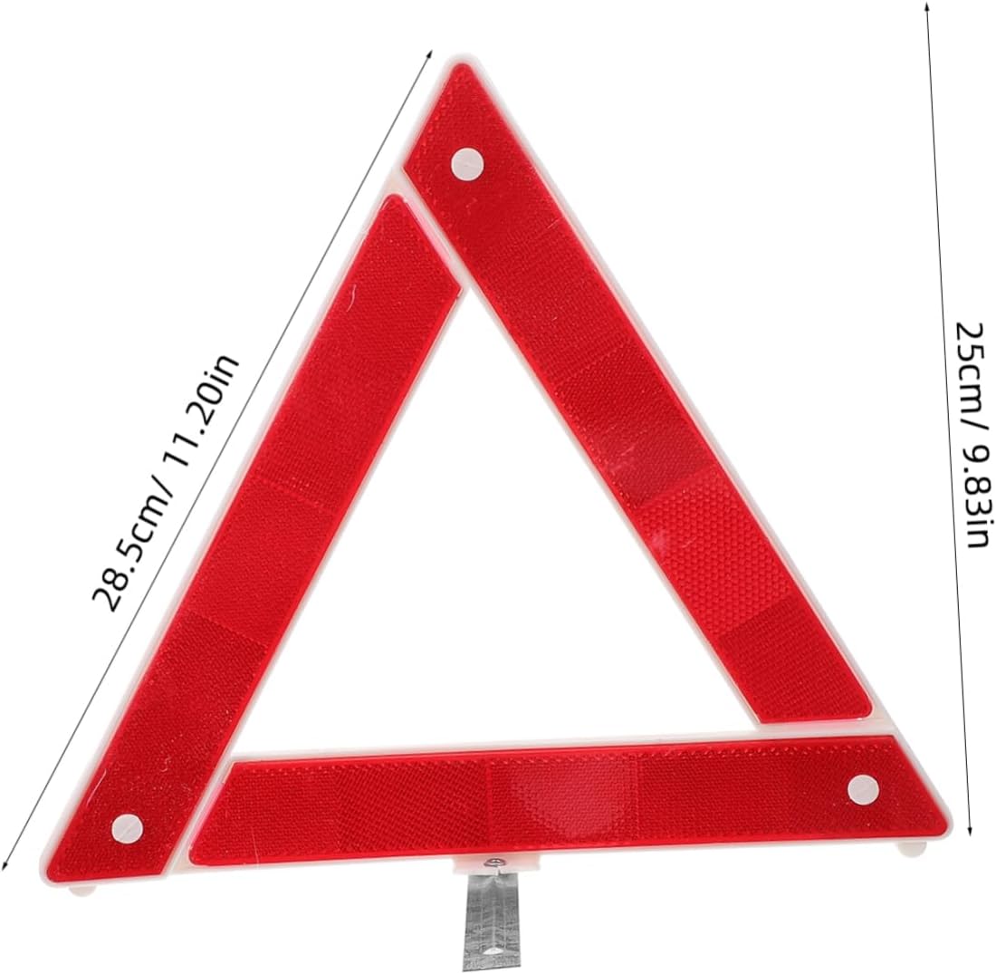 SOLUSTRE 2pcs Foldable Reflective Triangle Car Warning Tripod for Vehicle