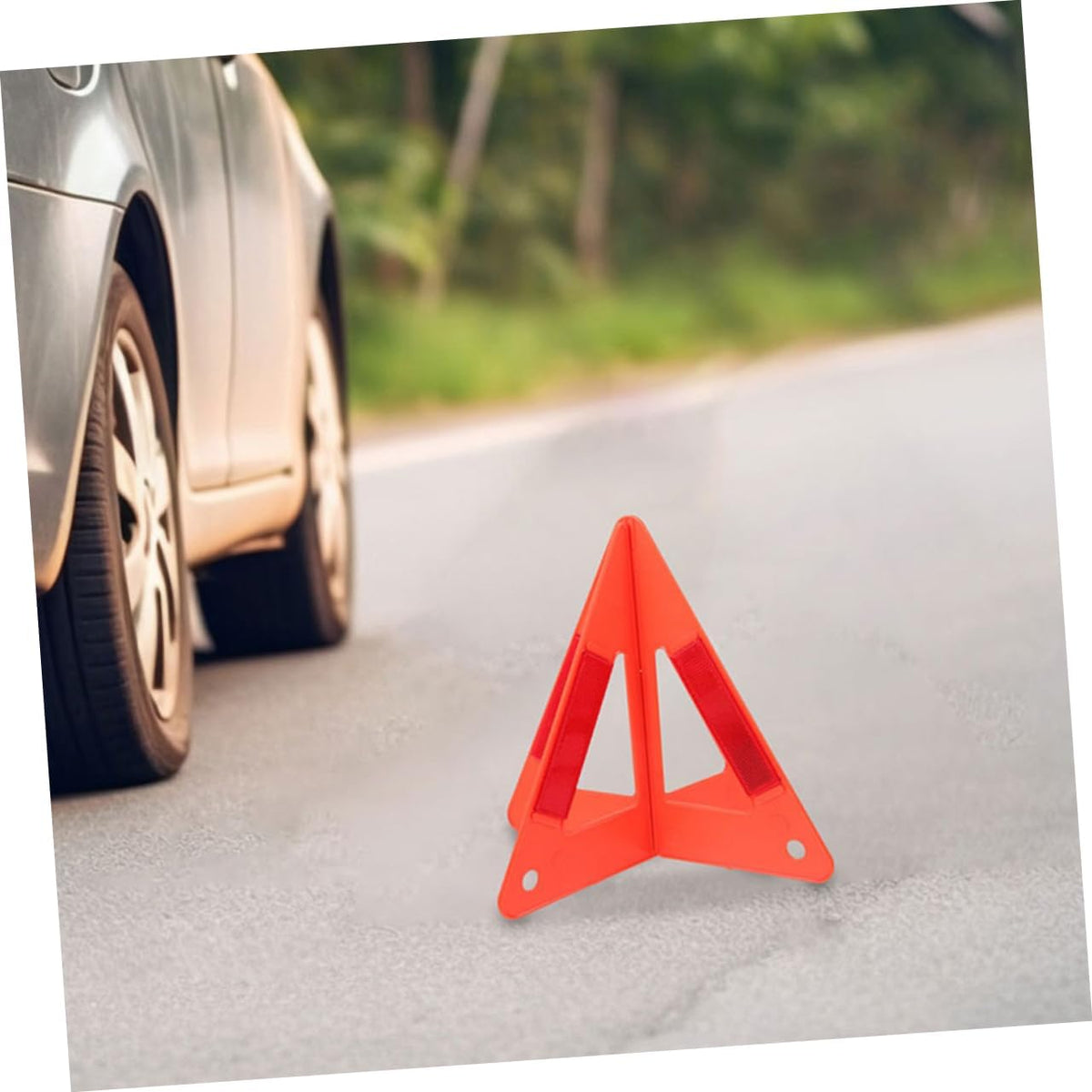 5pcs Reflective Road Safety Triangle Warning Signs for Vehicles