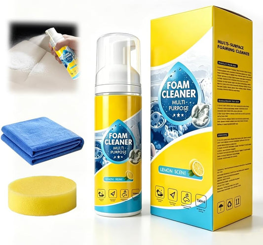4-in-1 Multi-Enzyme Foam Spray Cleaner, 2026 New Interior Cleaner & Protectant for Protect Dashboard, Leather, Vinyl & Plastic, Multi-purpose cleaner Effective Car Interior Cleaner (1)