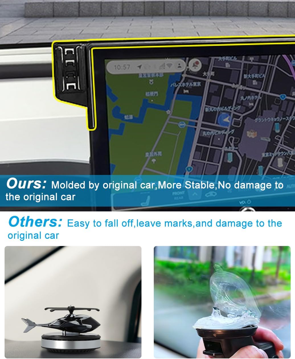 Qi2.2 Max 25W Fast Wireless Car Charger Phone Holder for Toyota RAV4 2026 12.9inch Navigation Screen Car Cell Magnetic Phone Mount for Toyota RAV4 XSE Limited Hybrid GR Sport Interior for iphone 16 17